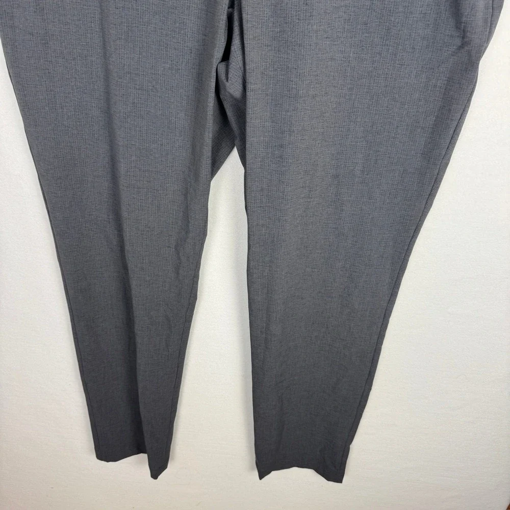Alfani Alfatech Mens Ebony Grey Stretch Dress Pants 38W 32L‎ 100185392MN NEW